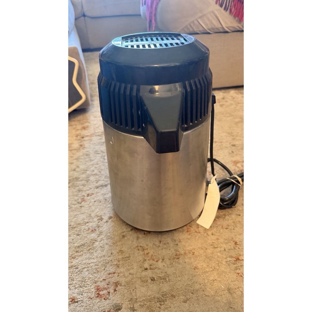 MegaHome MH943S Counter Top Water Distiller Black & Stainless No Pitcher - Used